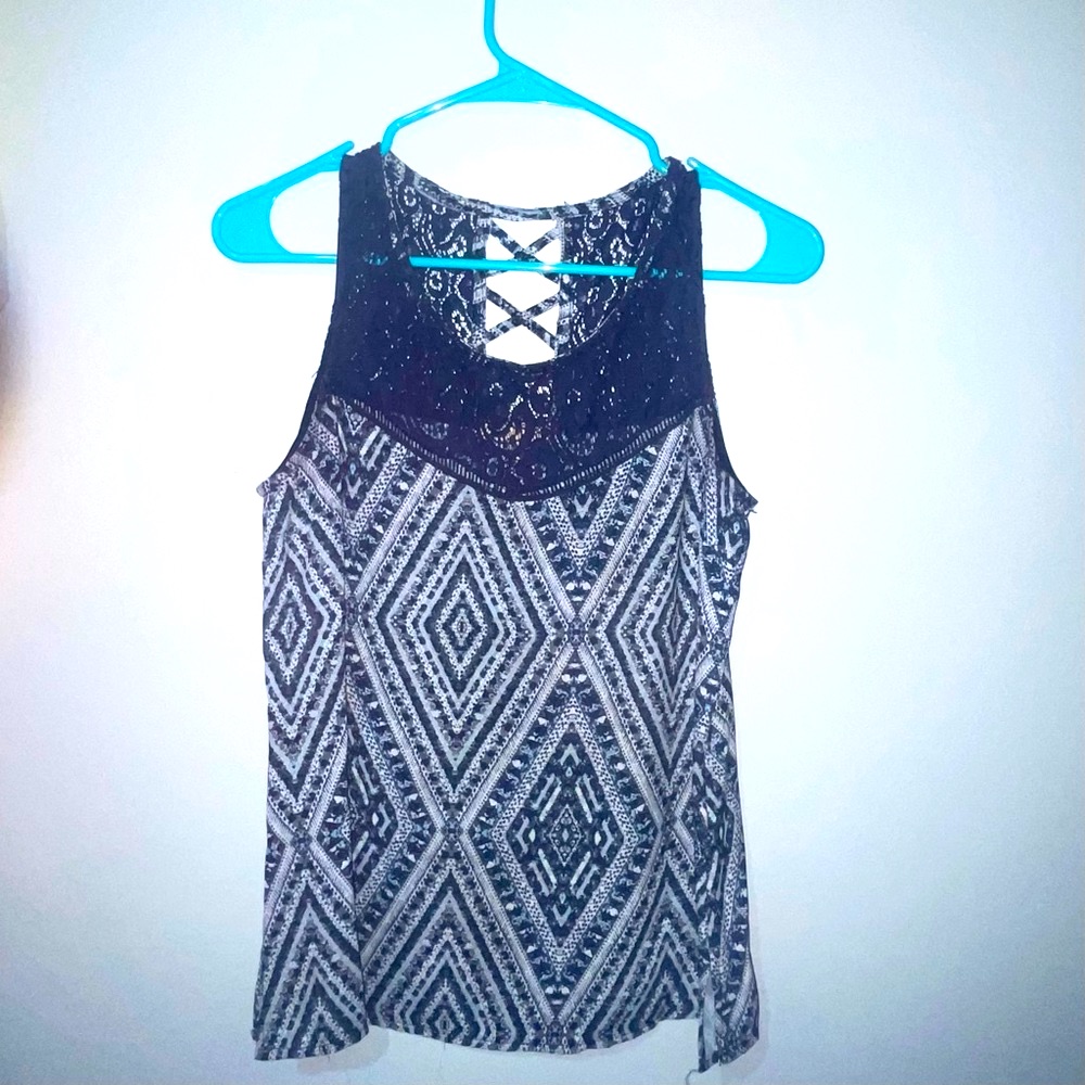 Navy Blue Xs Skies Are Blue Tank Top